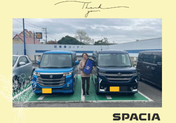 T様スペーシアカスタム納車☆彡